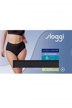 Sloggi - Sloggi Double Comfort Høj trusse - Bomuld - 2 Pak