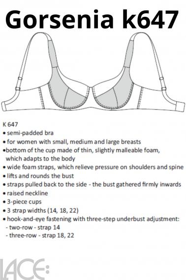 Gorsenia - 3/4 Skål BH - foret - G-K skål - Gorsenia Alicante