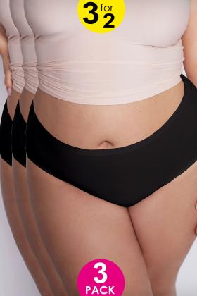 Julimex - 3-Pack - Høj trusse - Plus Size - Julimex 01