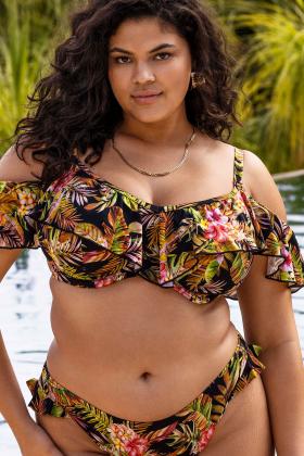 Elomi Swim - Tiger Valley Bikini Bandeau BH I-K skål