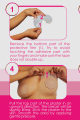 Bye Bra - Selvklæbende BH D-F skål med silikone brystvorte skjuler