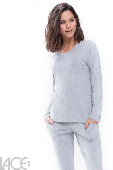Mey - Sleepy & Easy Pyjamas Top med lange ærmer