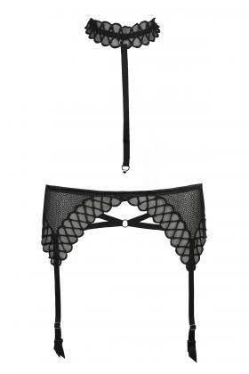 PrimaDonna Lingerie - Vya Strømpeholder med blonde halsbånd
