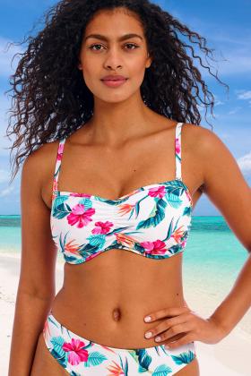 Freya Swim - Palm Paradise Bikini Bandeau BH med aftagelige stropper E-I skål