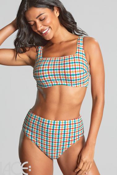 Panache Swim - Seersucker Bikini Bandeau BH G-K skål