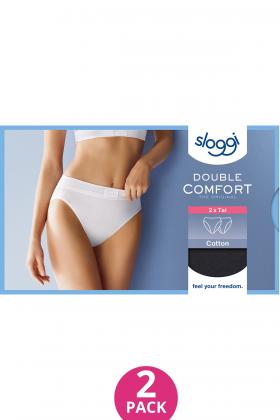 Sloggi - Sloggi Double Comfort Tai trusse - Bomuld - 2 Pak