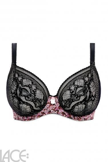 LACE - Freya Lingerie Infinity Fields Décolleté BH F-I skål BLACK -