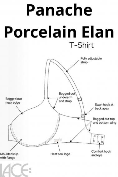 Panache Lingerie - Porcelain Elan T-shirt BH E-G skål