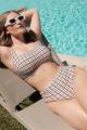 Panache Swim - Seersucker Bikini Bandeau BH G-K skål
