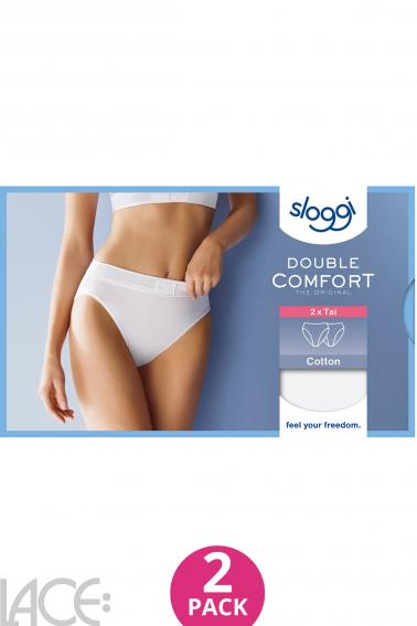 Sloggi - Sloggi Double Comfort Tai trusse - Bomuld - 2 Pak