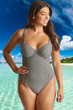 Panache Swim - Gingham Badedragt G-M skål