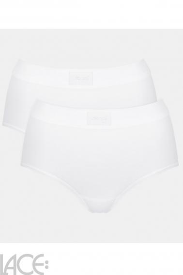 Sloggi - Sloggi Double Comfort Høj trusse - Bomuld - 2 Pak