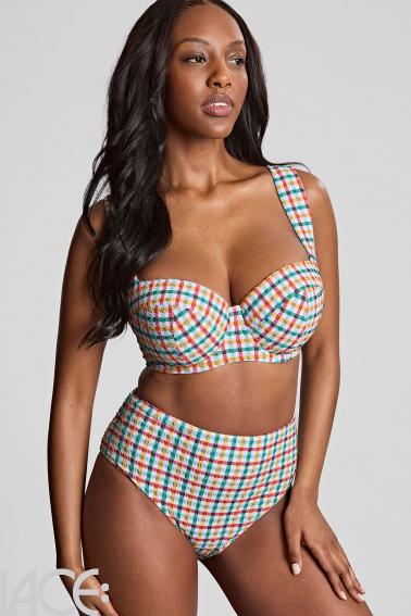 Panache Swim - Seersucker Bikini Bandeau BH G-K skål