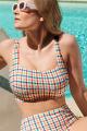 Panache Swim - Seersucker Bikini Bandeau BH G-K skål