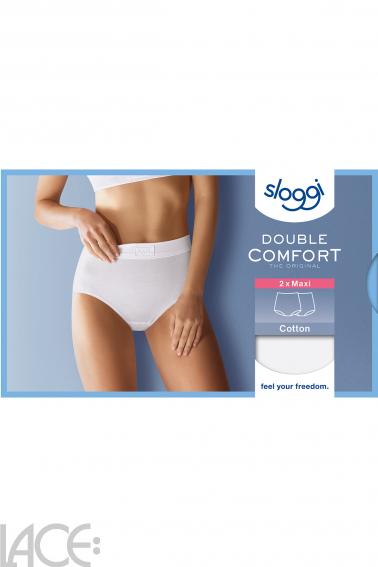 Sloggi - Sloggi Double Comfort Høj trusse - Bomuld - 2 Pak