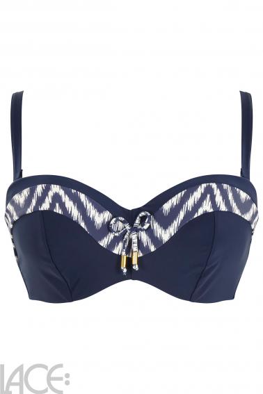 Panache Swim - Oceana Bikini Bandeau BH med aftalige stropper F-I skål